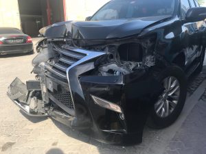 lexus gx 570 front accident repair before 3