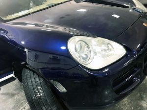 Porsche Cayenne dubai accident repair after 1