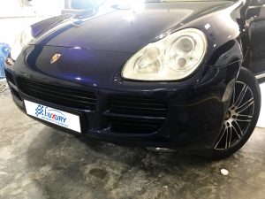 Porsche Cayenne dubai accident repair after 2