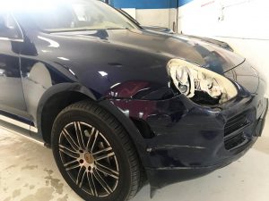 Porsche Cayenne dubai accident repair before 2