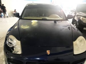 Porsche Cayenne dubai accident repair before 3