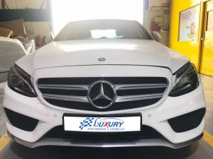 mbenz mercedes benz c 200 front accident repair before 1