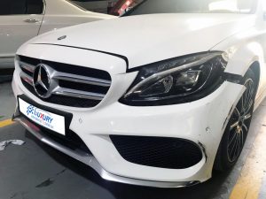 mbenz mercedes benz c 200 front accident repair before 2